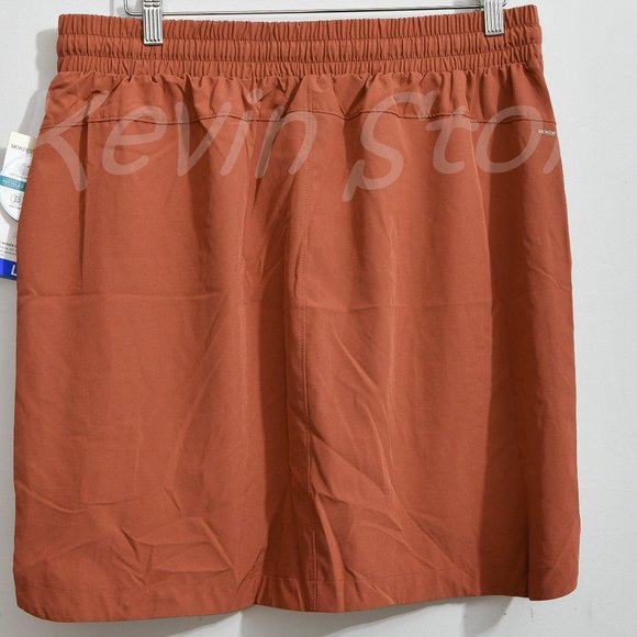 size LARGE NWT !Modetta Women Woven Skirt‎ ORANGE - Picture 4 of 6
